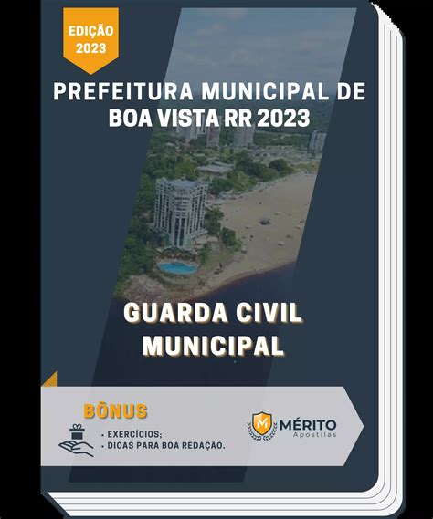 Apostila Guarda Civil Municipal Prefeitura De Boa Vista RR 2023