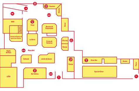 Map of Mercado Little Spain in Hudson Yards - Glass Walls and Operable ...