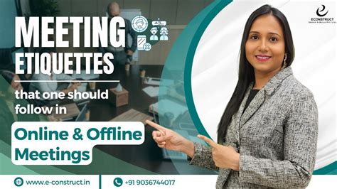 Meeting Etiquettes That You Should Follow In Offline Online Meeting