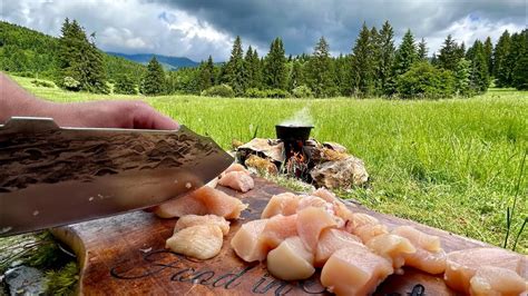 A QUICK LUNCH IN THE MIDDLE OF NATURE 🍝🌲|🔥 Food in Nature Slovakia 🔥 ...