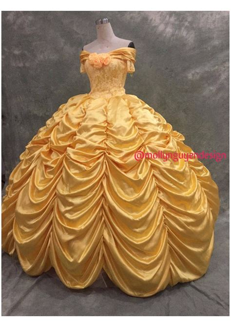 Belle Costume Inspired Princess Disney Belle Dress Adult Etsy