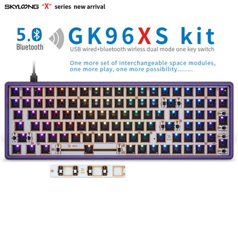 EPOMAKER GK96X GK96XS Drum CNC Bluetooth 5 1 Hot Swappable Keyboard Kit With RGB Backlit Type