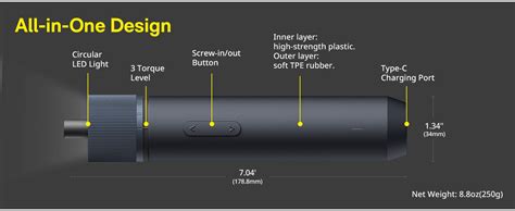 Amazon.com: HOTO Electric Screwdriver Kit,25-Piece Upgraded Bit Set,3 ...