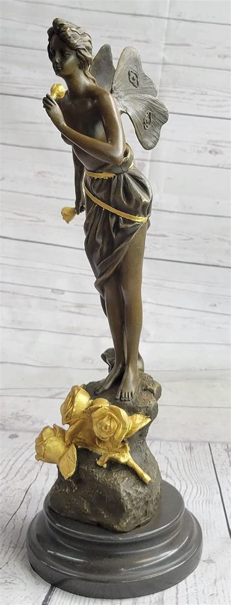 Nude Fairy Bronze Fantasy Art Nouveau Winged India Ubuy
