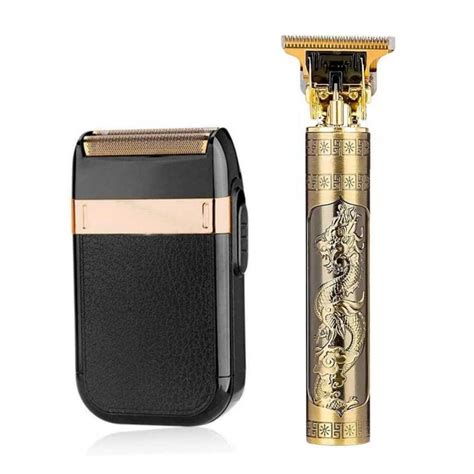 Barbeador Eletrico Masculino Profissional - Barbeador elétrico profissional sem fio masculino, aparador | Shopee Brasil