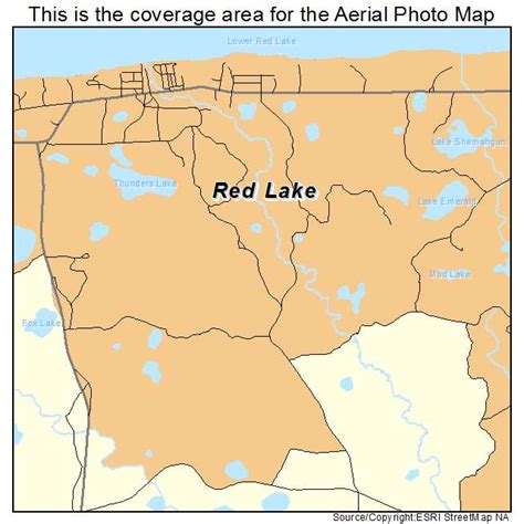 Aerial Photography Map of Red Lake, MN Minnesota