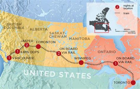 trans canada  rail   week canadian train vacations train