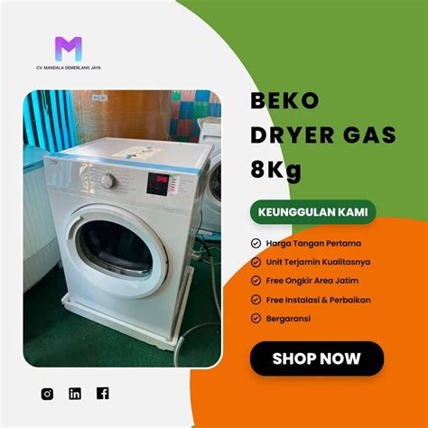 Dryer Beko Kg Free Instalasi Dan Ongkir Perlengkapan Rumah