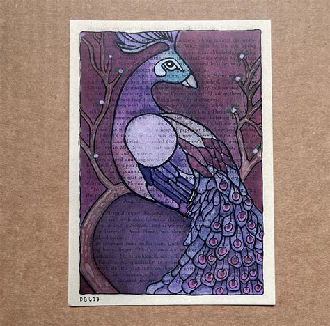 Fine Art & Collectibles :: Art Prints :: Purple Peacock 5 x 7 Art Print