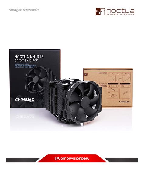 COOLER DE CPU NOCTUA NH D15 CHROMAX BLACK NH D15 CH BK B07Y87YHRH COOLER