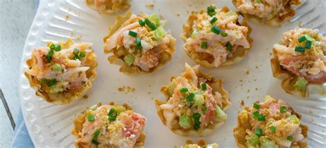 Mini Lobster Roll In Phyllo Cups Recipe King And Prince Seafood