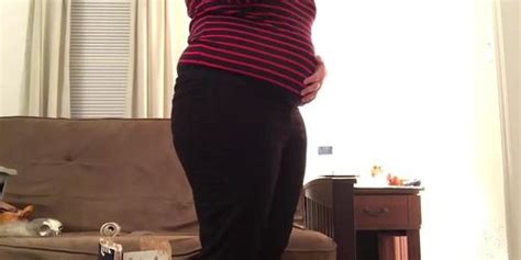 Gaining BBW Shows Off Bigger Belly Tnaflix