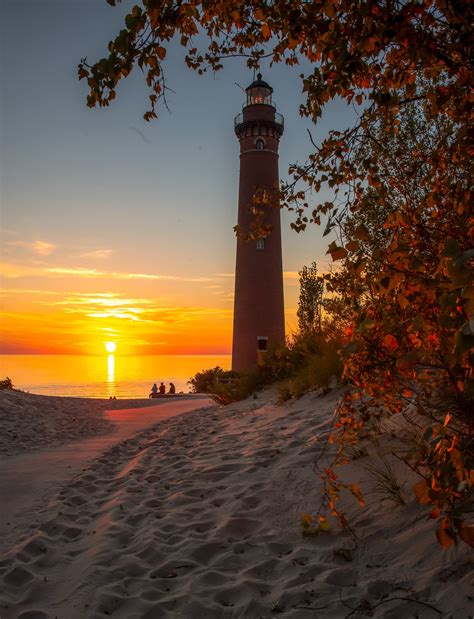 Evening Light / Little Sable Lighthouse / Sunset / Michigan Photography