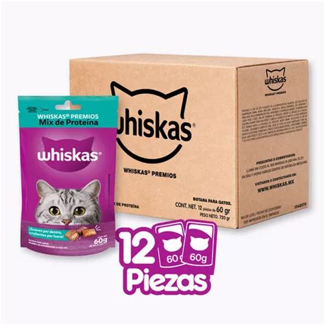 Whiskas Premios Para Gato Mix De Proteinas Pack Gr C U Env O Gratis