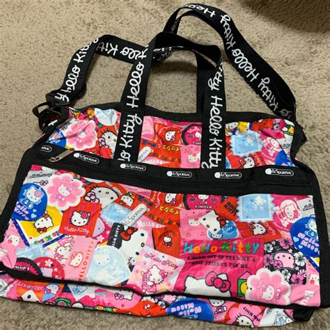 Lesportsac レスポートサック レディース ハローキティコラボ バッグ Medium ボストンバッグ Weekender