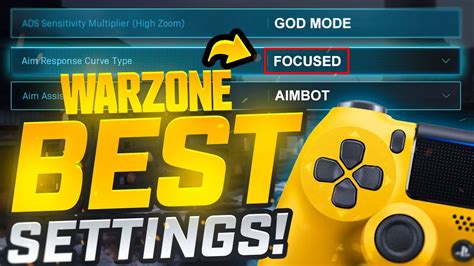 The Best Controller Settings For Warzone Best Deadzone Settings Youtube