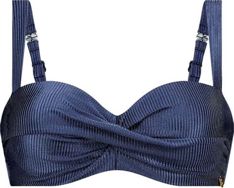 TEN CATE BEACH Bikini Top Twisted Padded Wired Blauw Bol