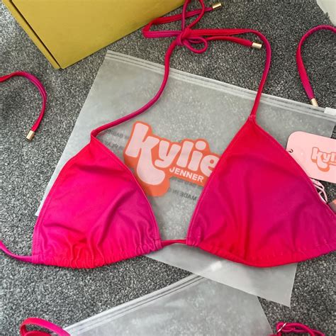 Kylie Jenner Kylie Swim Triangle Bikini Top And Depop