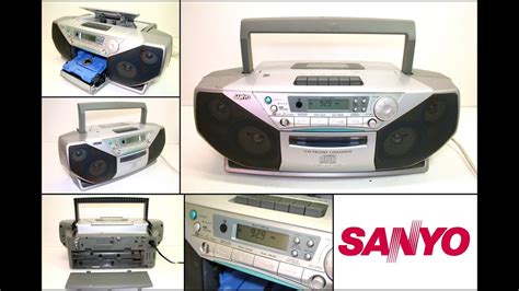 Sanyo Mcd Z330f Cd Radio Cassette Portable Boombox Youtube