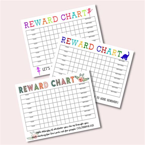 Printable Reward Chart The Girl Creative