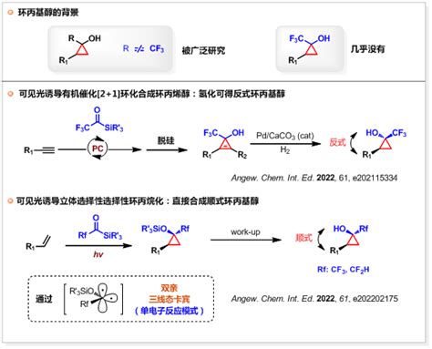 沈晓课题组单电子模式活化碳硅键转化最新进展—实现环丙基醇选择性合成 武汉大学高等研究院