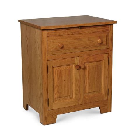 Simply Amish Me Sns Homestead Deluxe Nightstand With Doors Hickory