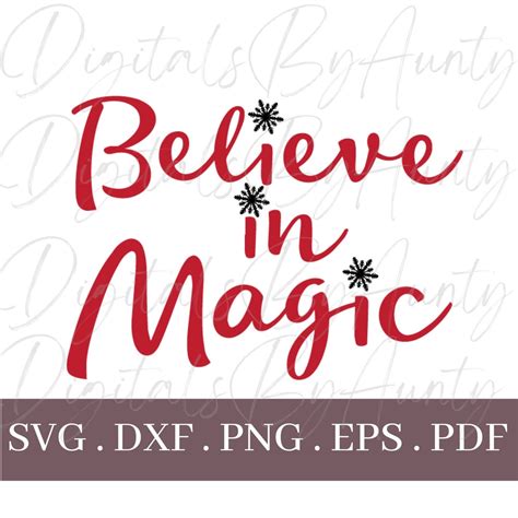 Believe In Magic Svg Instant Download Etsy