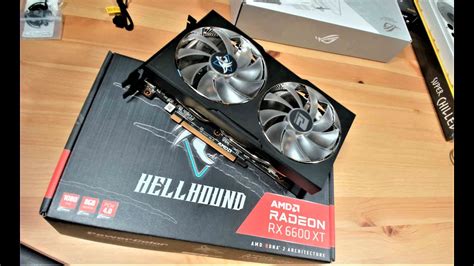 Powercolor Amd Radeon Rx 6600 Xt Hellhound Unboxing Youtube