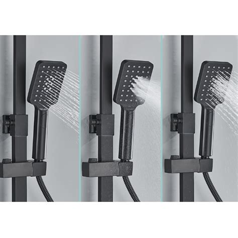 Saflihcar Set Shower Mandi Way Hand Spray Gun Hot And Cold Button Hc Black