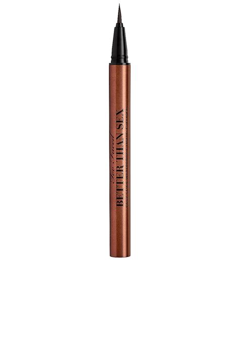 Too Faced Better Than Sex Easy Glide Waterproof Liquid Eyeliner In Chocolate Brown REVOLVE