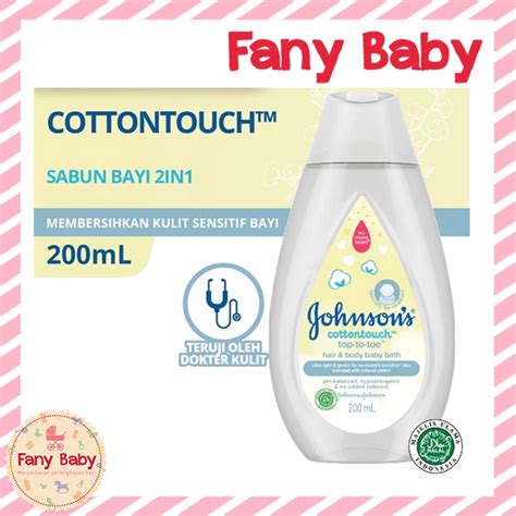 Jual JOHNSON S COTTONTOUCH TOP TO TOE HAIR BODY BABY BATH 200ML