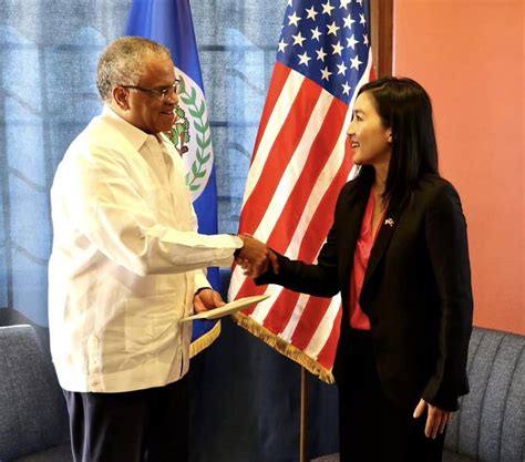 New Us Ambassador Designate To Belize Michelle Kwan Arrives In The