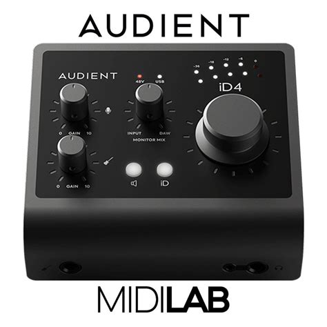 오디언트 Audient iD4 MK2 오디언트 iD4 MKII 2세대 오디오 인터페이스 오인페 홈레코딩 루프백매뉴얼 - 위시버킷