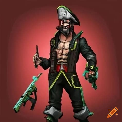 Cyberpunk Pirate With A Futuristic Flintlock On Craiyon