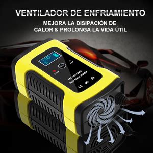 NWOUIIAY Cargador de Batería Coche Mantenimiento Automático Inteligente