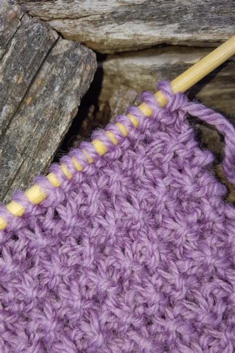 Garter Slip Stitch Knitting Stitch Pattern