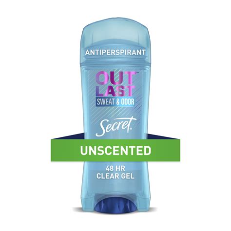 Secret Outlast Clear Gel Antiperspirant Deodorant For Women Unscented