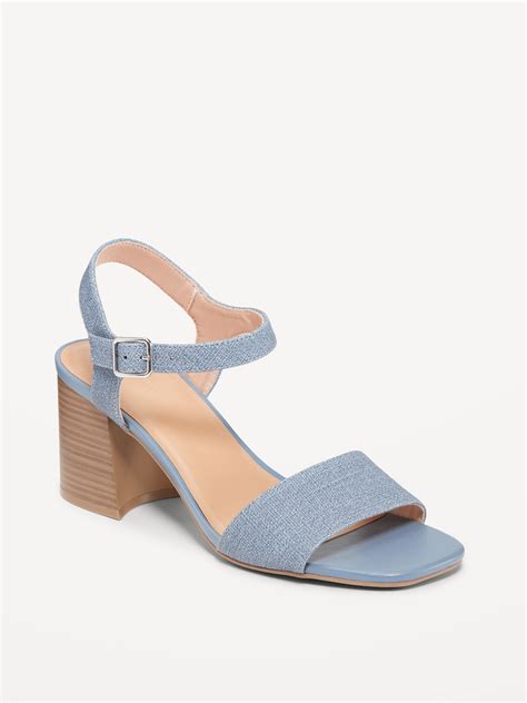 Strappy Block Heel Sandals Old Navy