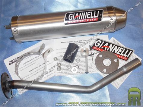 Silencer Cartridge For Exhaust GIANNELLI Alu Or Carbon With Tube Of