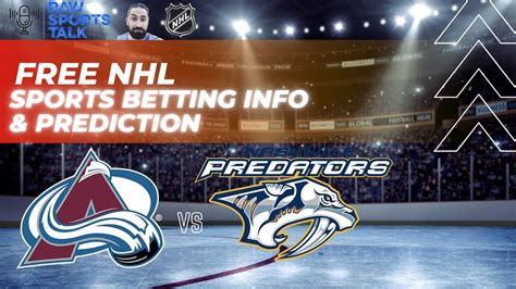 Colorado Avalanche Vs Nashville Predators Free Nhl Sports