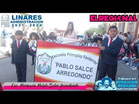 DESFILE CIVICO Y DEPORTIVO DE LA REVOLUCION ESC PRIMARIA PABLO SALCE