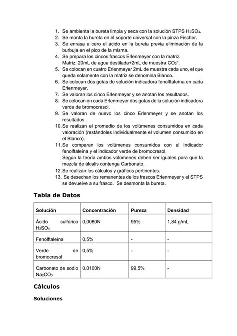 Volumetría de neutralización mezcla de álcalis carbonato PDF