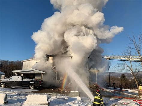 Crews Battling Alarm Fire In Northern Lehigh County Photos