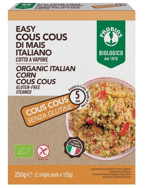 Cous Cous Di Mais Senza Glutine Probios Probios Farmacie Gluten Free