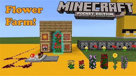 FARM AUTOMATICA DI FIORI TUTORIAL Minecraft PE YouTube