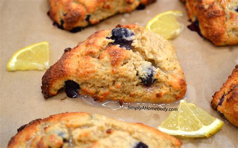 Blueberry Scone With Lemon Glaze Low Calorie Simply A Homebody