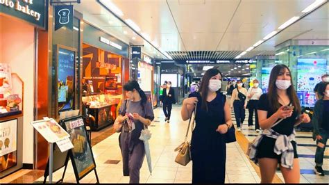 Fukuoka City Walking Tour 4k 🌆all That Hakata Station ️🌈 Part①after