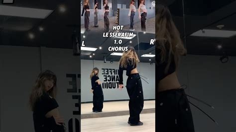 Video LE SSERAFIM Hot 1 0 Chorus Dance Tutorial Lesserafim Hot Tutorial Fap Tribute