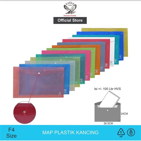 Jual Eagle Map Plastik Map Kancing Map Kancing Plastik Map