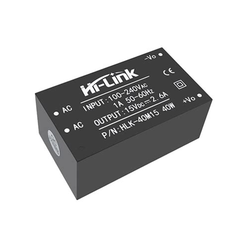 Black Hlk M Ac Dc V W Gan Step Down Mini Power Supply Module